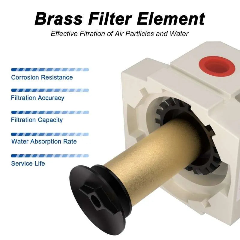 5 micron brass element of airzoe AF4000-04 air dryer for compressor filtering air particles and water