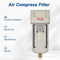 airzoe AF4000-04 air compressor filter with poly bowl, corrosion resistance, long service life and high efficiency
