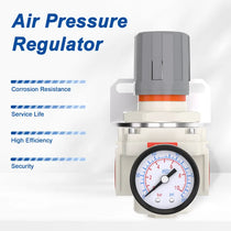 airzoe AR4000-06 compressed air regulator with corrosion resistance, long service life, high efficiency and 0-150 PSI gauge